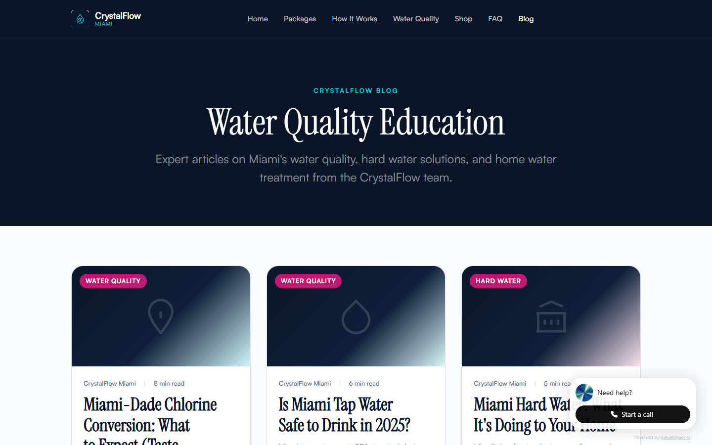 CrystalFlow Miami — Blog Page